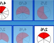 Matching equivalent fractions tanulós játékok